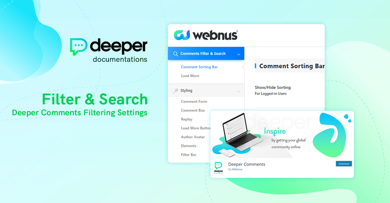 Filter & Search Settings | Deeper Comments Documentation