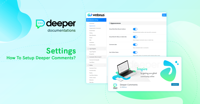Settings | Deeper Comments Documentation