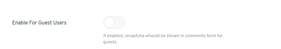 dpc screenshot Recaptcha 4 - Deeper Comments Settings — Login Register