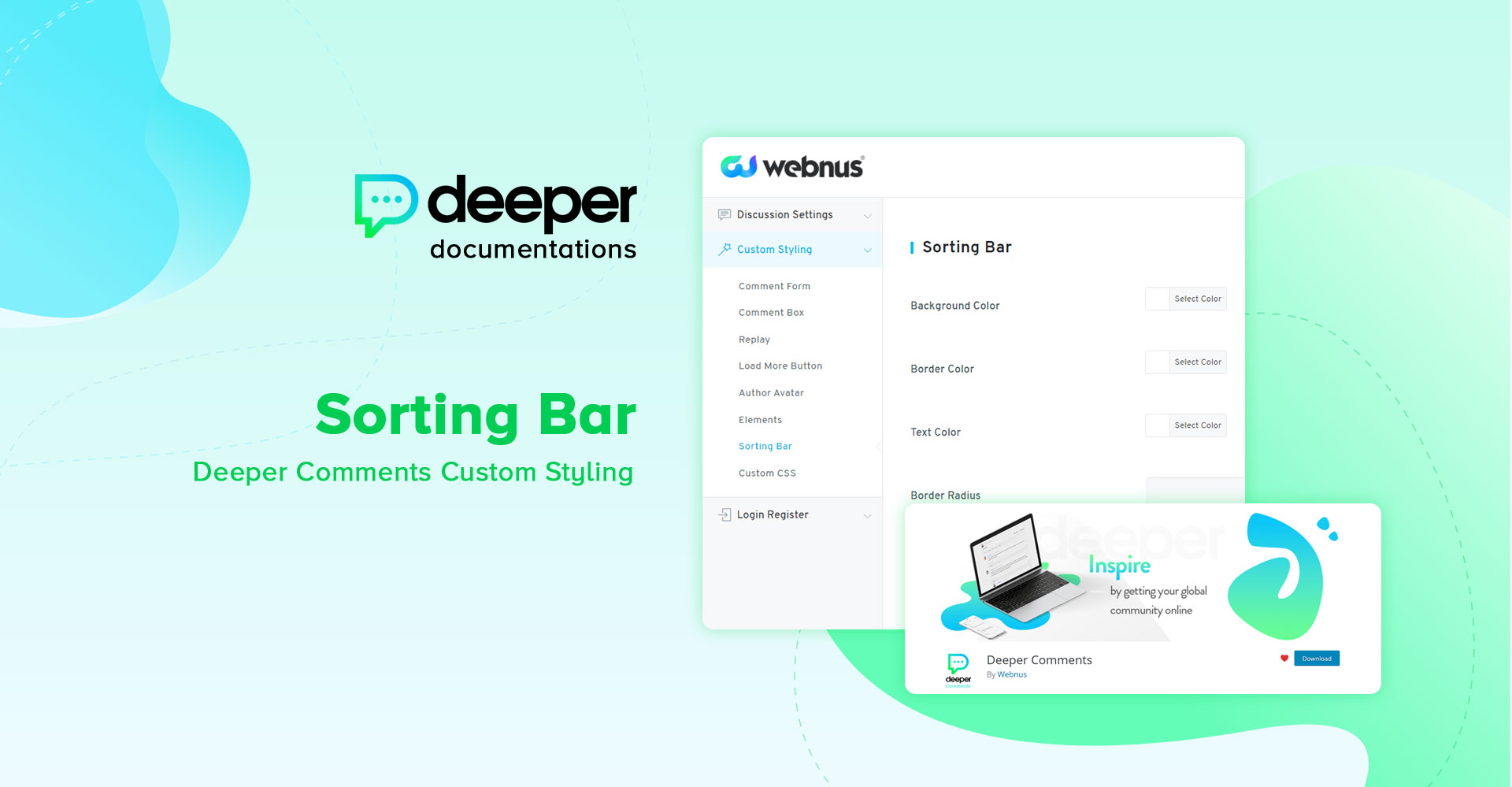 dpr cm styling sorting bar - Sorting Bar