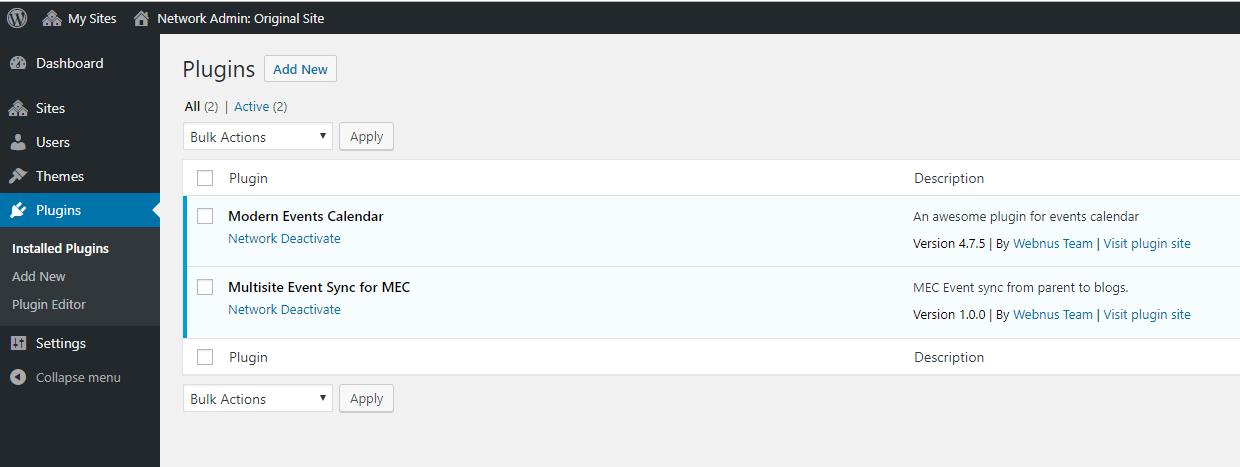Modern Event Calendar Multisite Event Sync Addon
