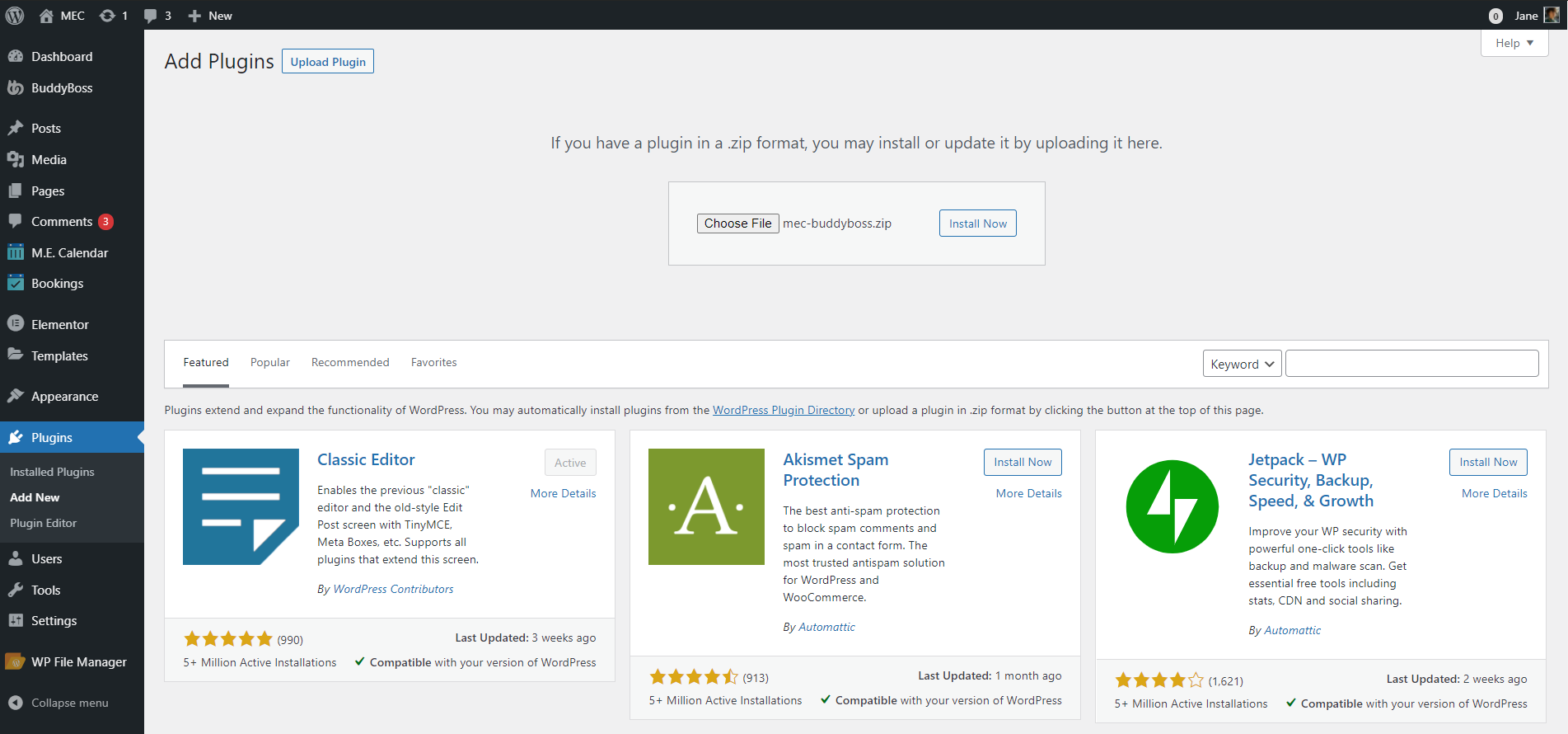 BuddyBoss Integration Addon Modern Events Calendar Knowledgebase
