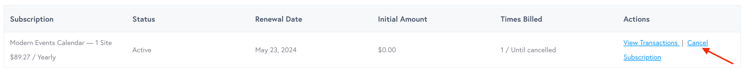 How to Cancel MEC Subscriptions